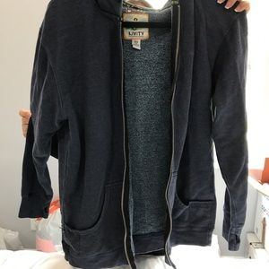 Full length zippered sweater